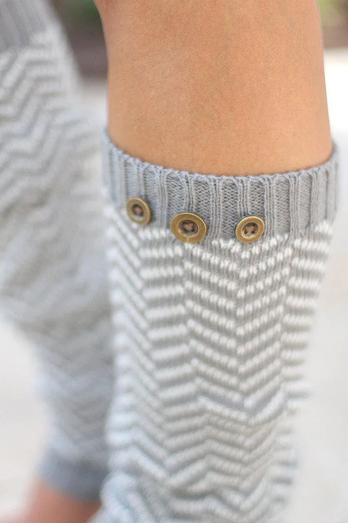 Light Gray Leg Warmers