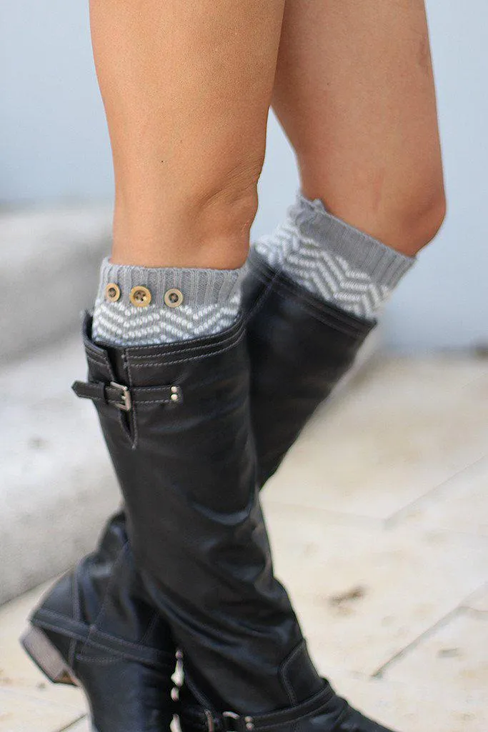 Light Gray Leg Warmers