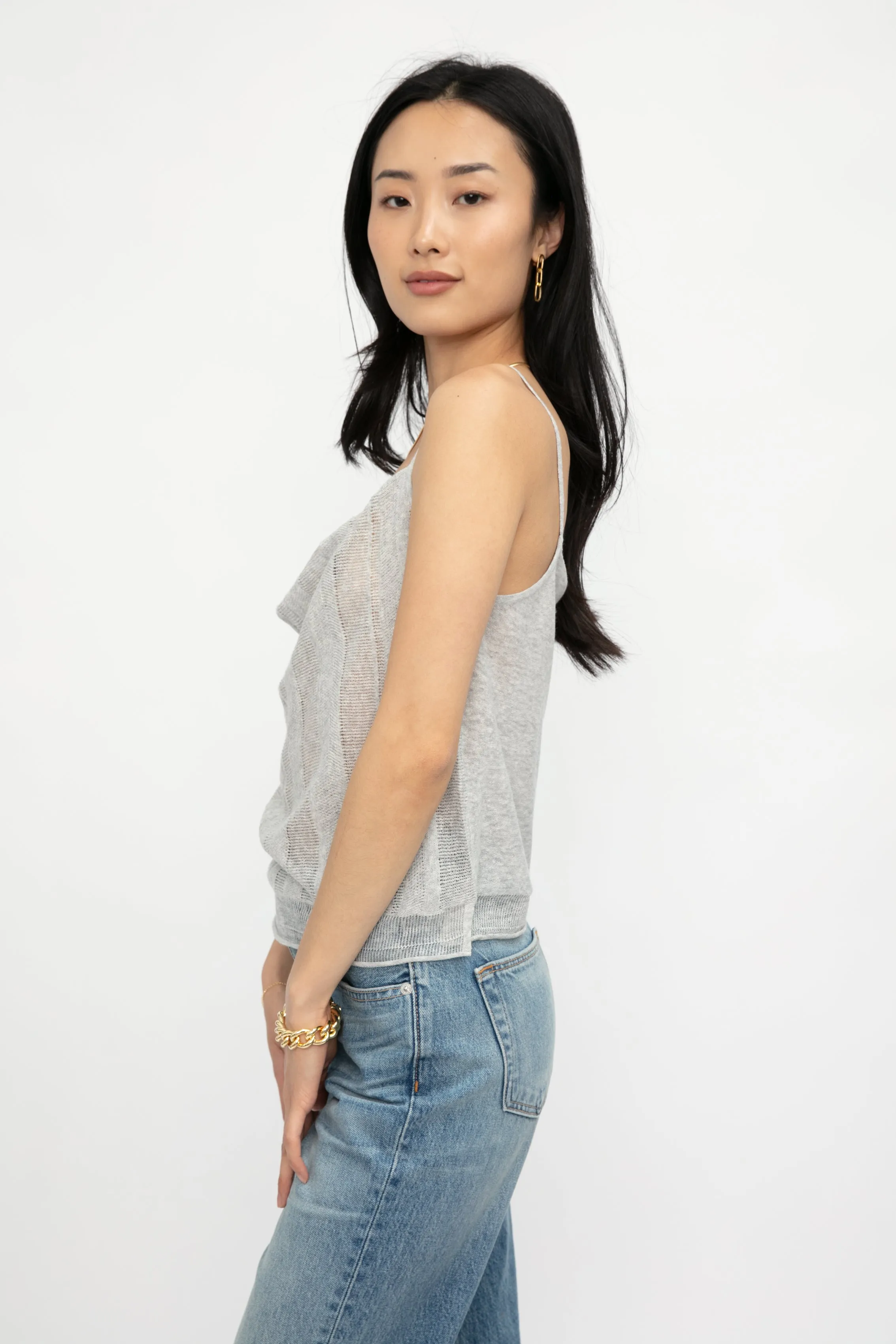 Linen Cotton Camisole in Shimmer