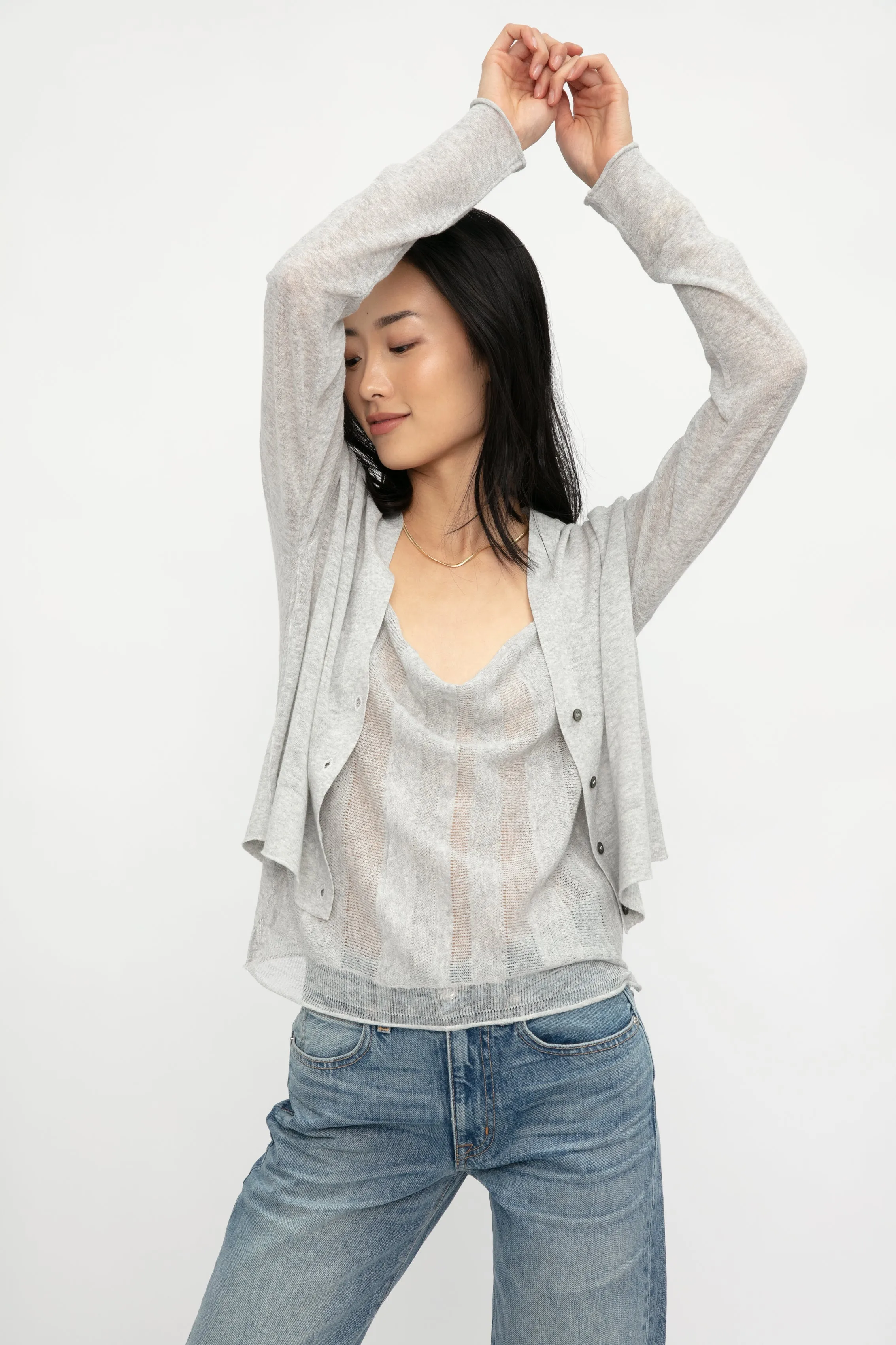 Linen Cotton Camisole in Shimmer