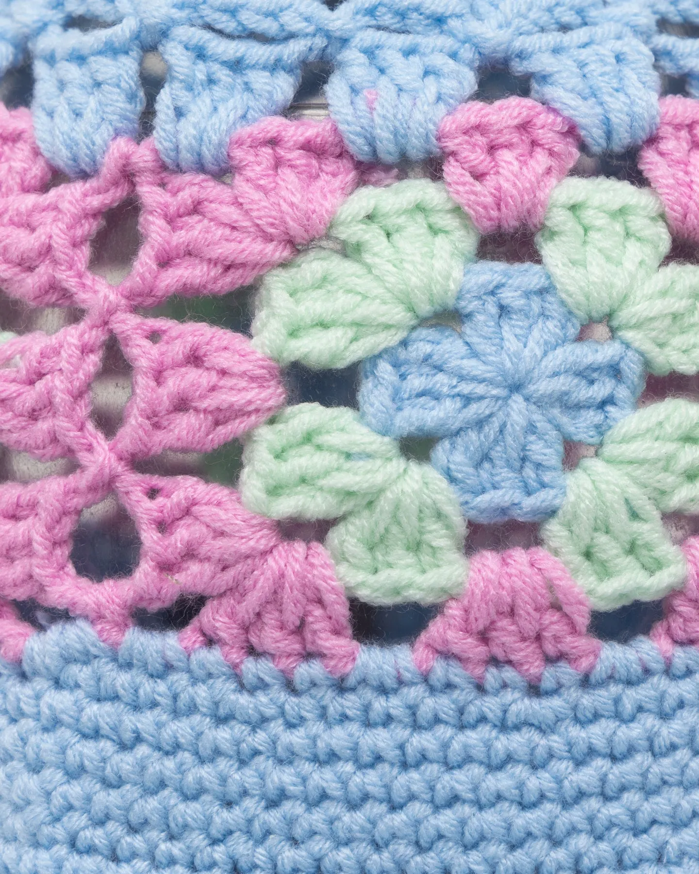 Loiter Crochet Bucket Hat Multi Pastel