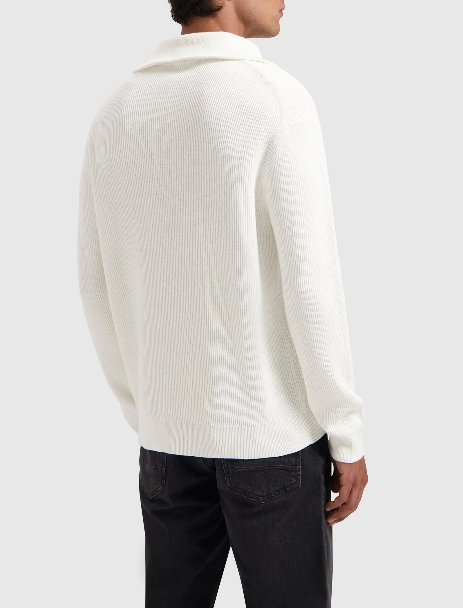 Loose fit Halfzip Knitwear | Off White