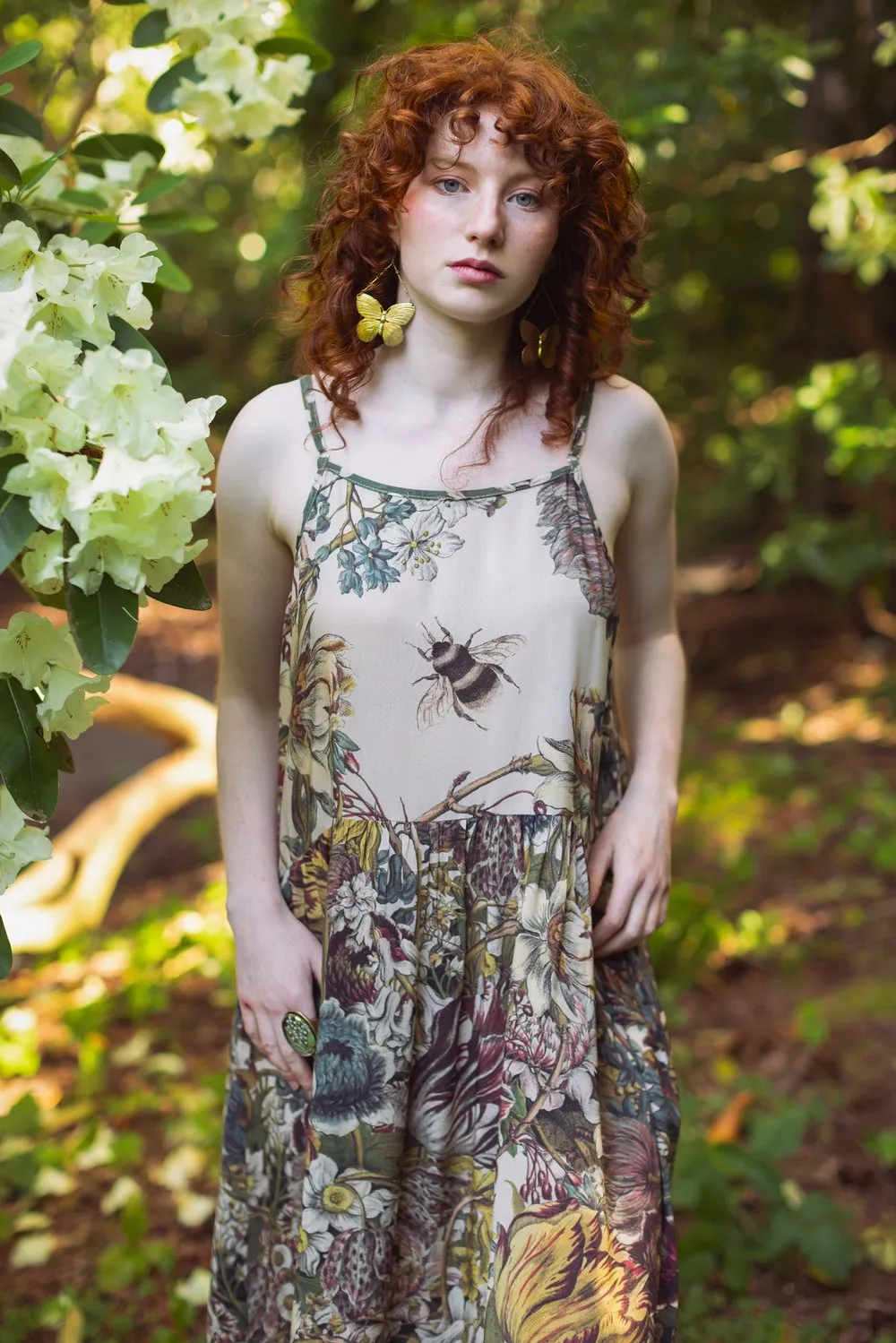 Love Grows Wild Boheme Slip Dress with Bees - Not included in Black Friday Sale