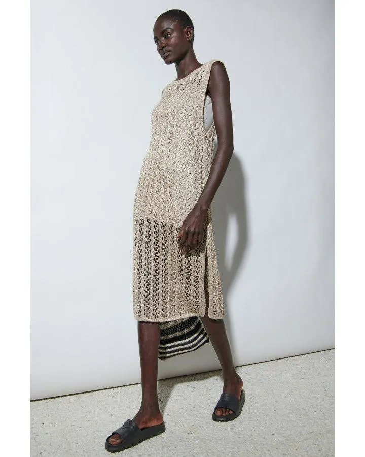 Luisa Cerano Openwork Pattern Dress