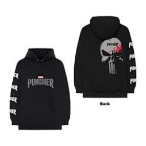 Marvel Comics Unisex Pullover Hoodie: Punisher Stamp (Back & Sleeve Print)