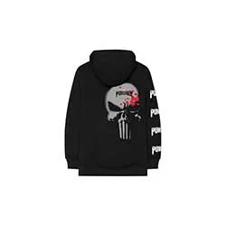 Marvel Comics Unisex Pullover Hoodie: Punisher Stamp (Back & Sleeve Print)