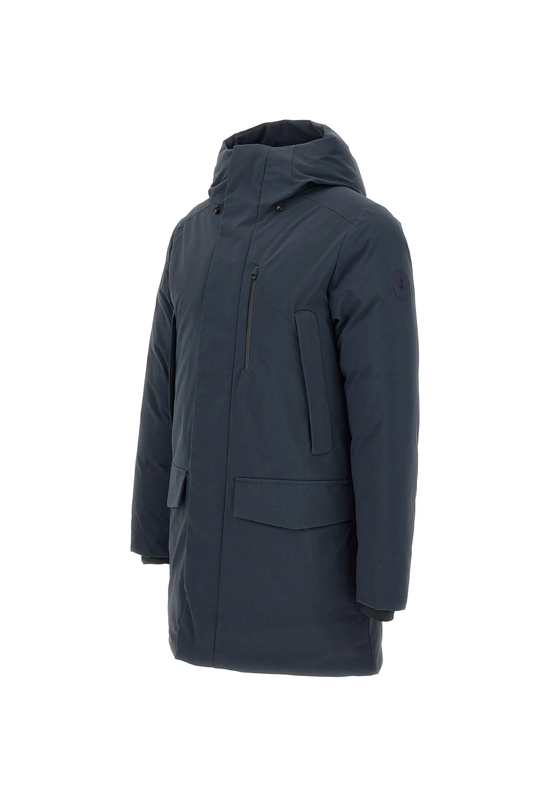 Men's Blue Parka with Hood