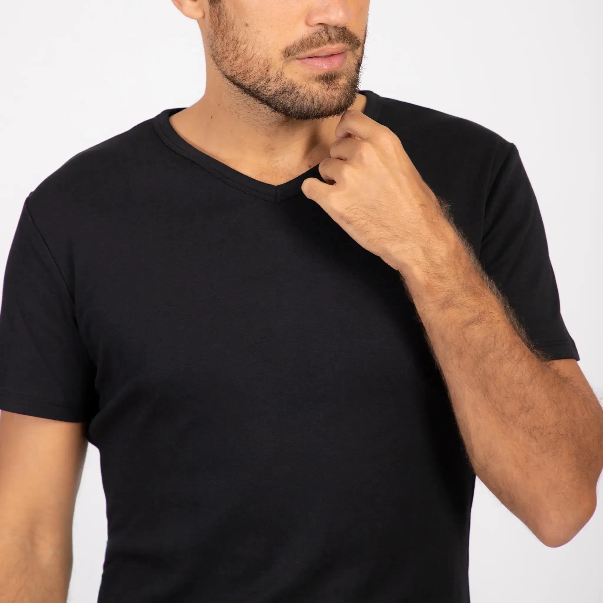 Men's Organic Pima V-Neck - Relaxed Fit