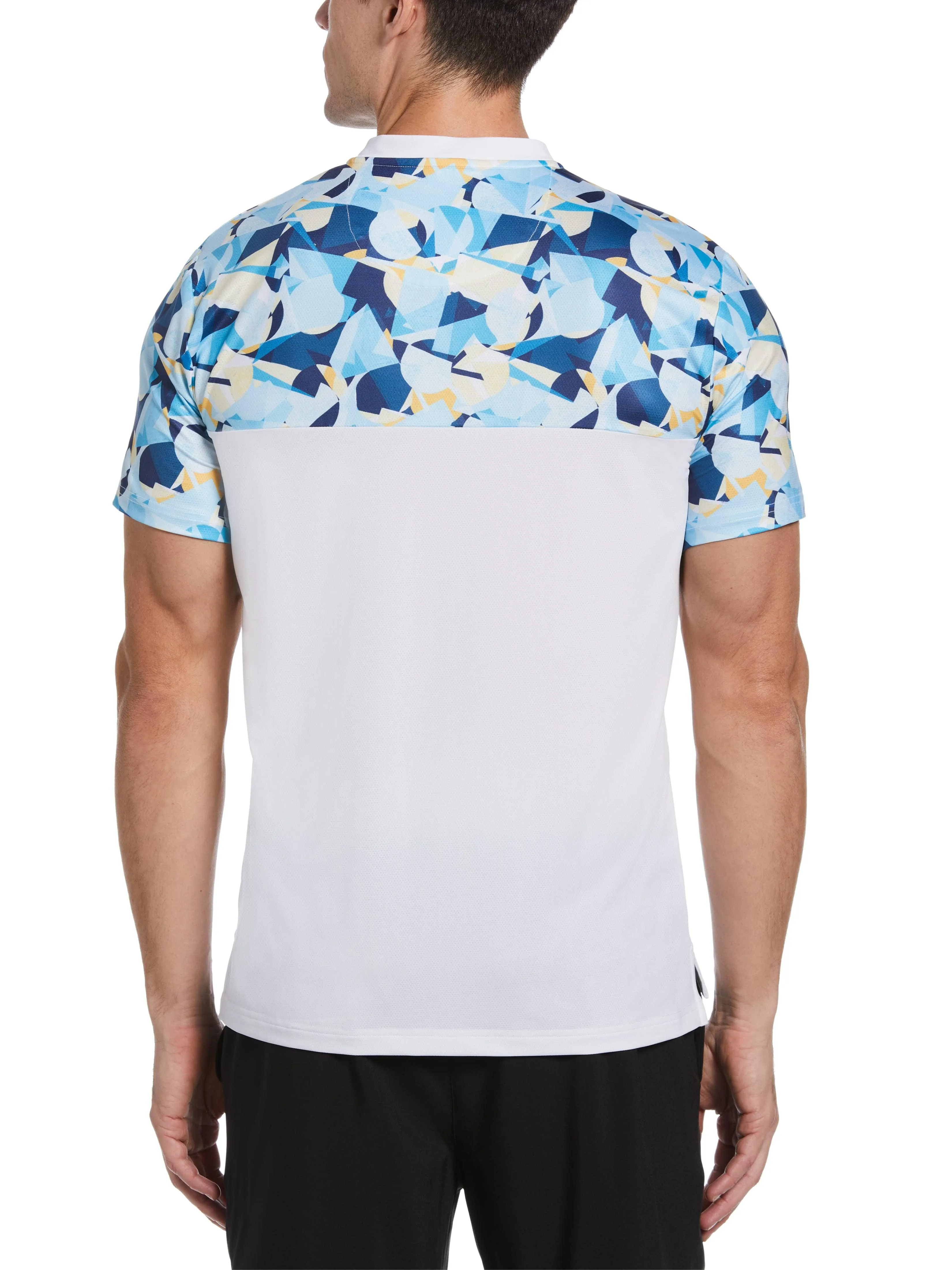 Men's Performance Print Tennis Henley