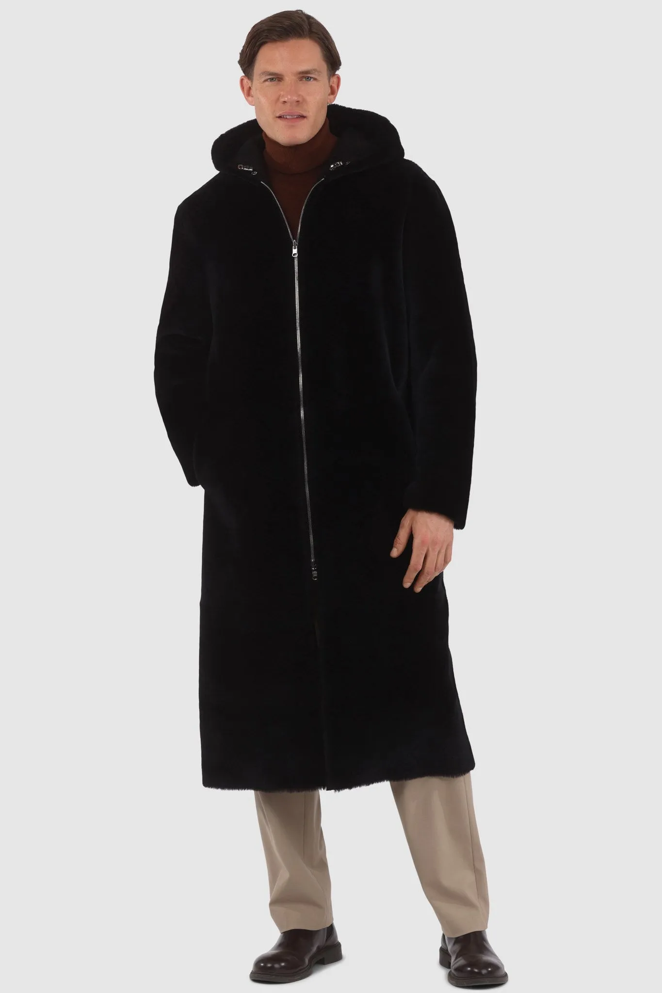 Men's Reversible Merino Shearling Lamb Parka