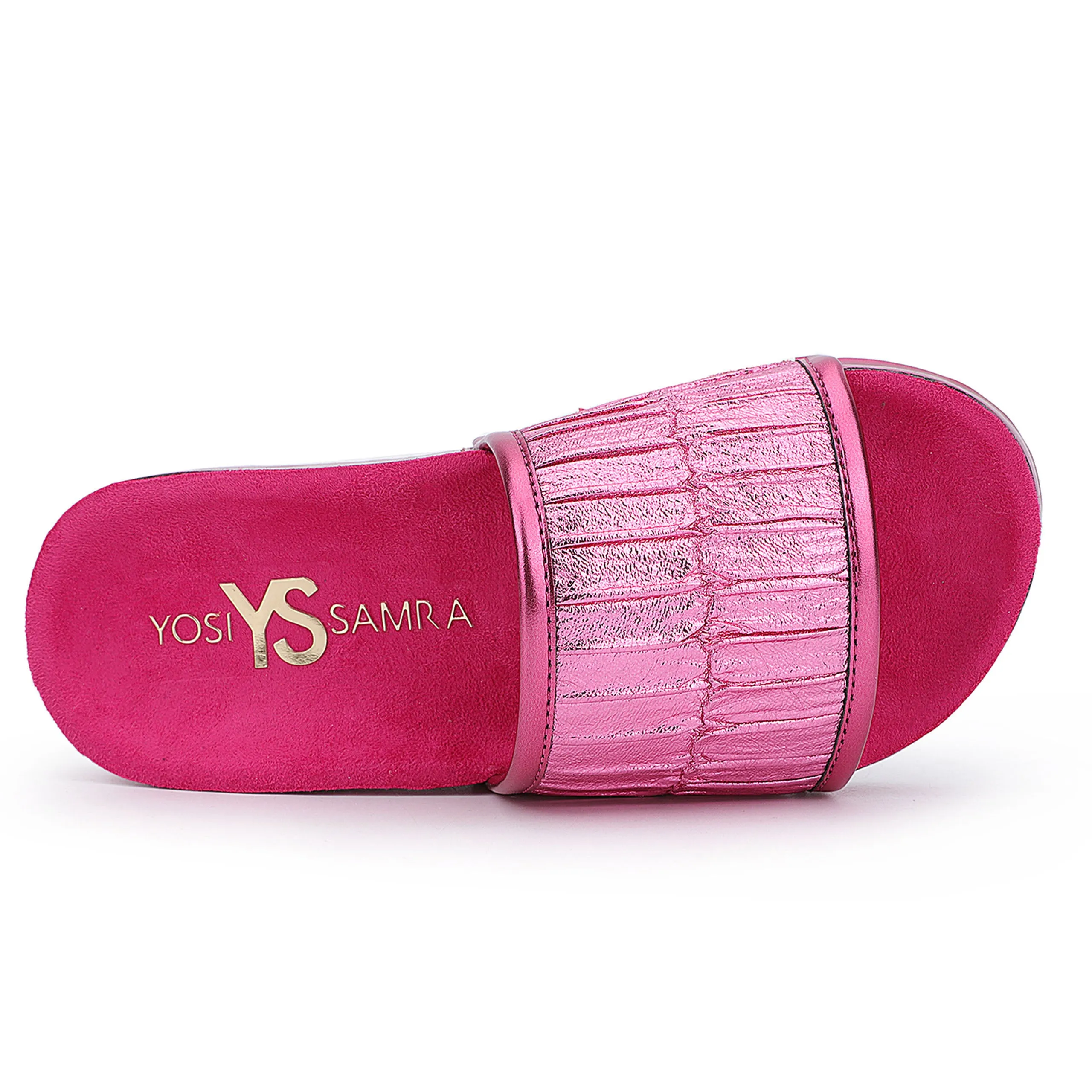 Miss Ariel Slide in Pink Metallic - Kids