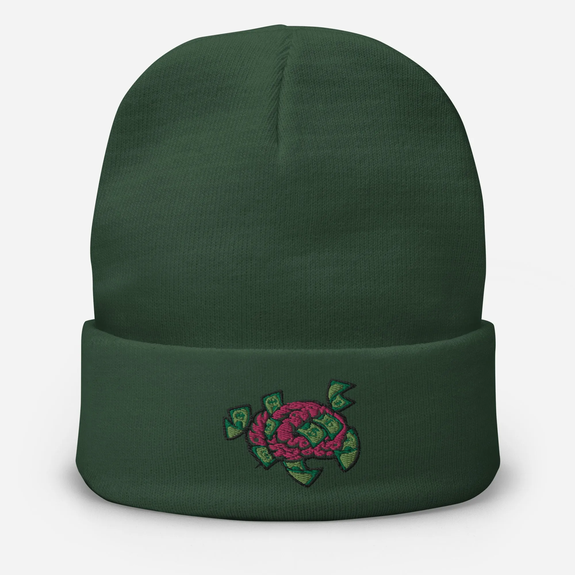 Money On My Mind Embroidered Beanie Hat