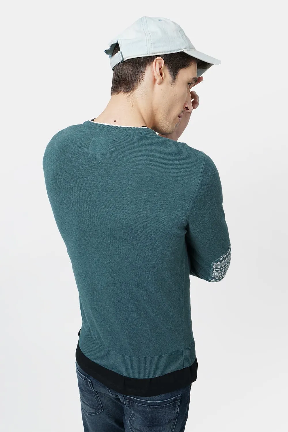 Muscle Fit V Neck Sweater