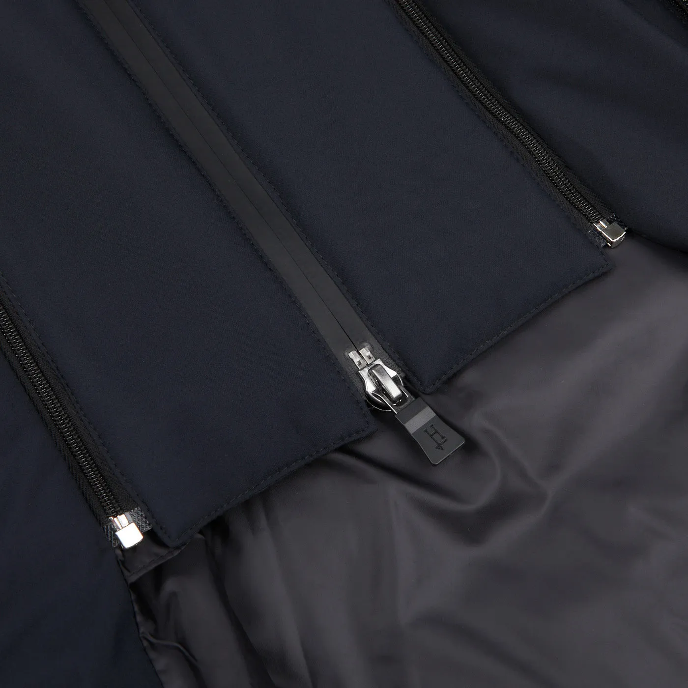 Navy Blue Nylon Gore-Tex Legend Coat