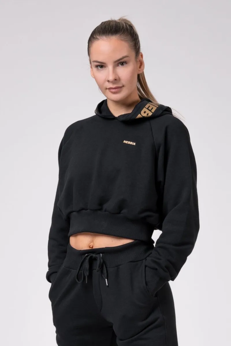 Nebbia Golden Cropped Hoodie 824