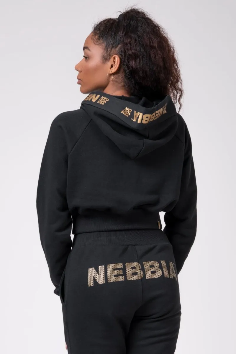 Nebbia Golden Cropped Hoodie 824