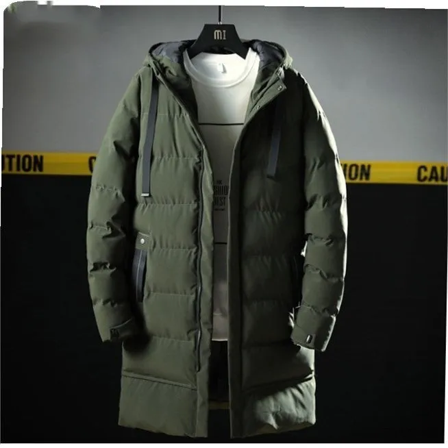 New Men's Parka Long Winter Thick Warm Coat