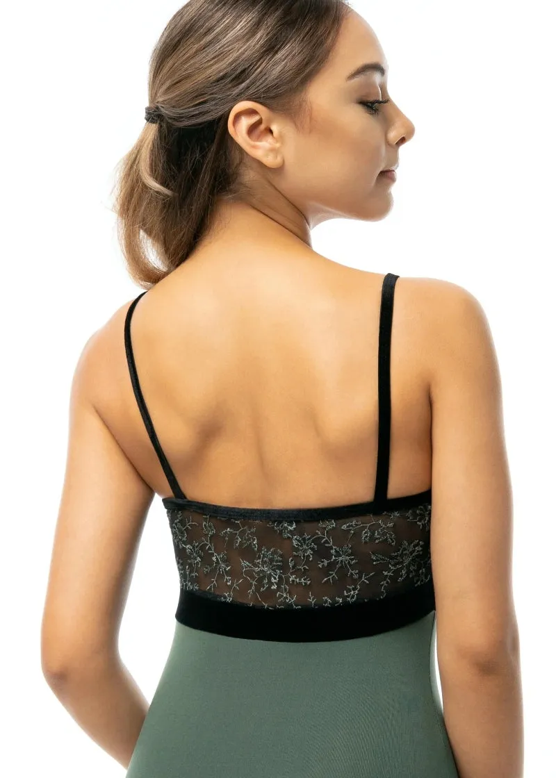 ON SALE Darling Camisole Leotard (Basil)