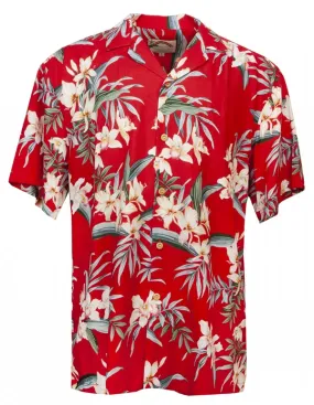 Orchid Ginger Mens Shirt in Red