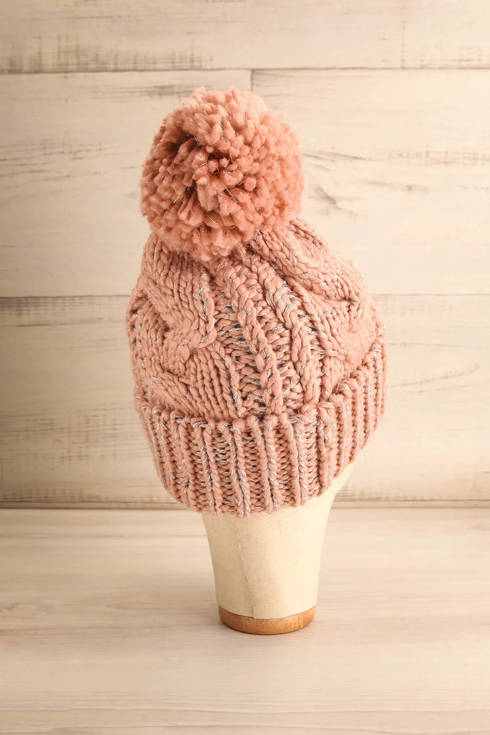 Orion Pink | Knit Tuque w/ Pompom