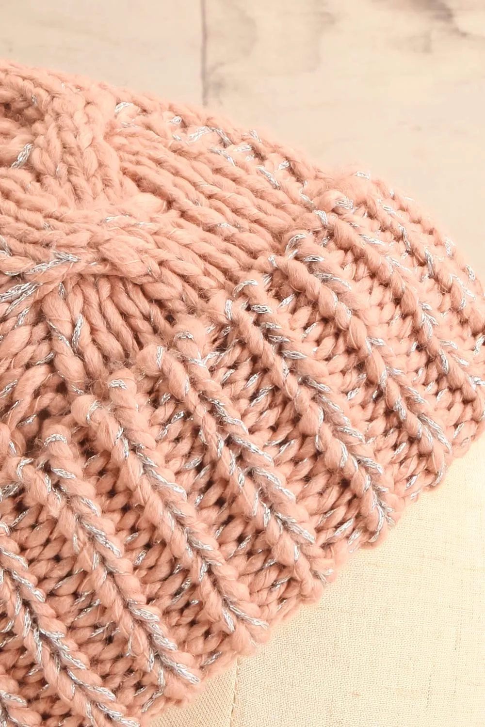 Orion Pink | Knit Tuque w/ Pompom