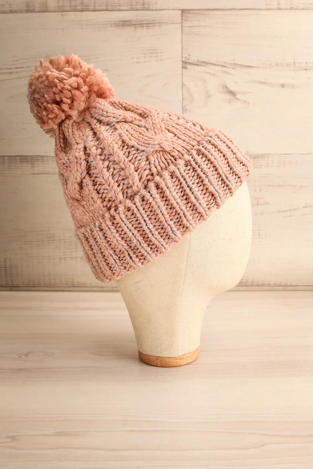 Orion Pink | Knit Tuque w/ Pompom