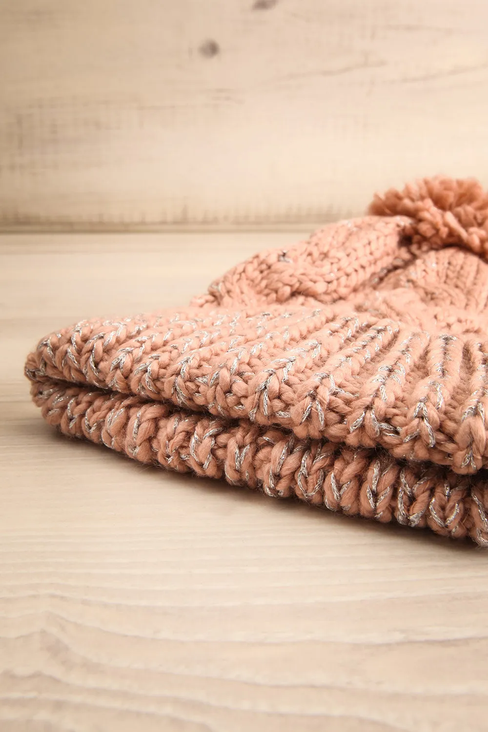 Orion Pink | Knit Tuque w/ Pompom