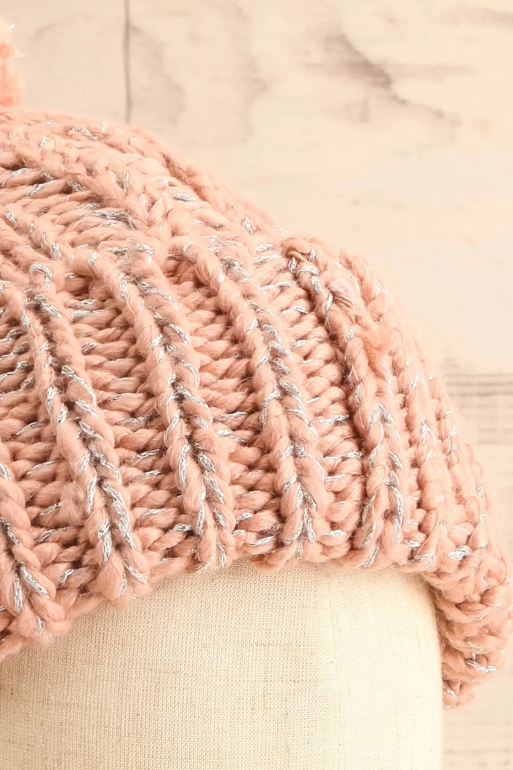 Orion Pink | Knit Tuque w/ Pompom