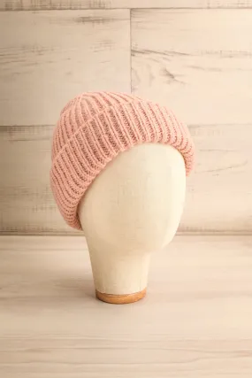 Phoenix Pink | Rolled Up Knit Tuque