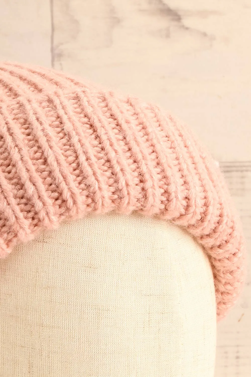 Phoenix Pink | Rolled Up Knit Tuque