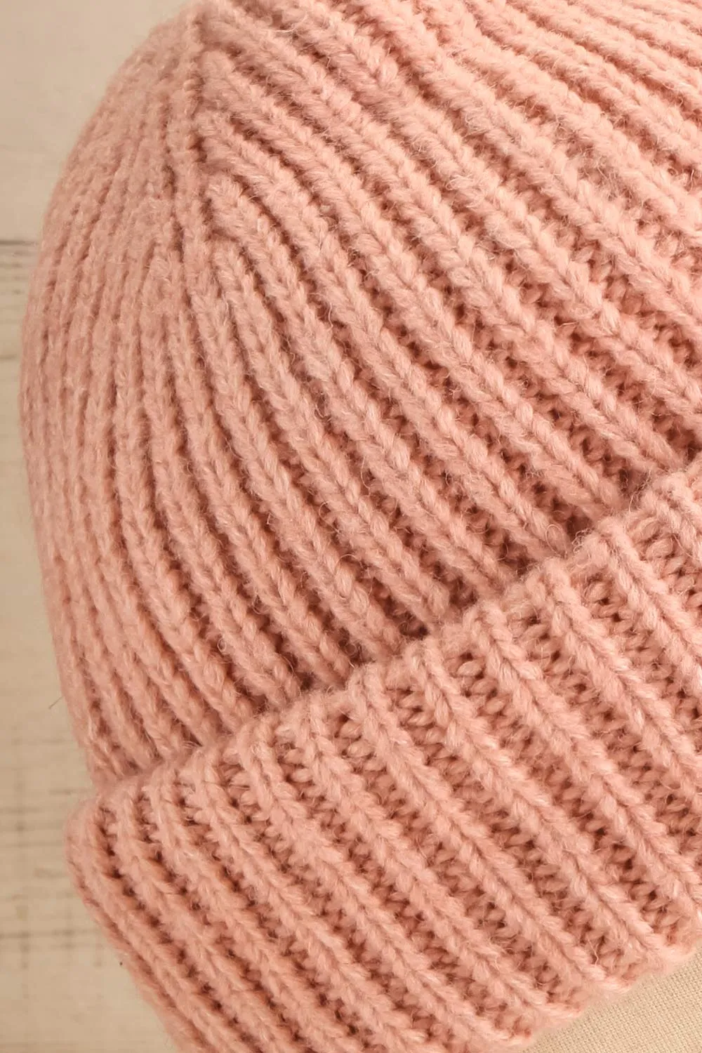 Phoenix Pink | Rolled Up Knit Tuque