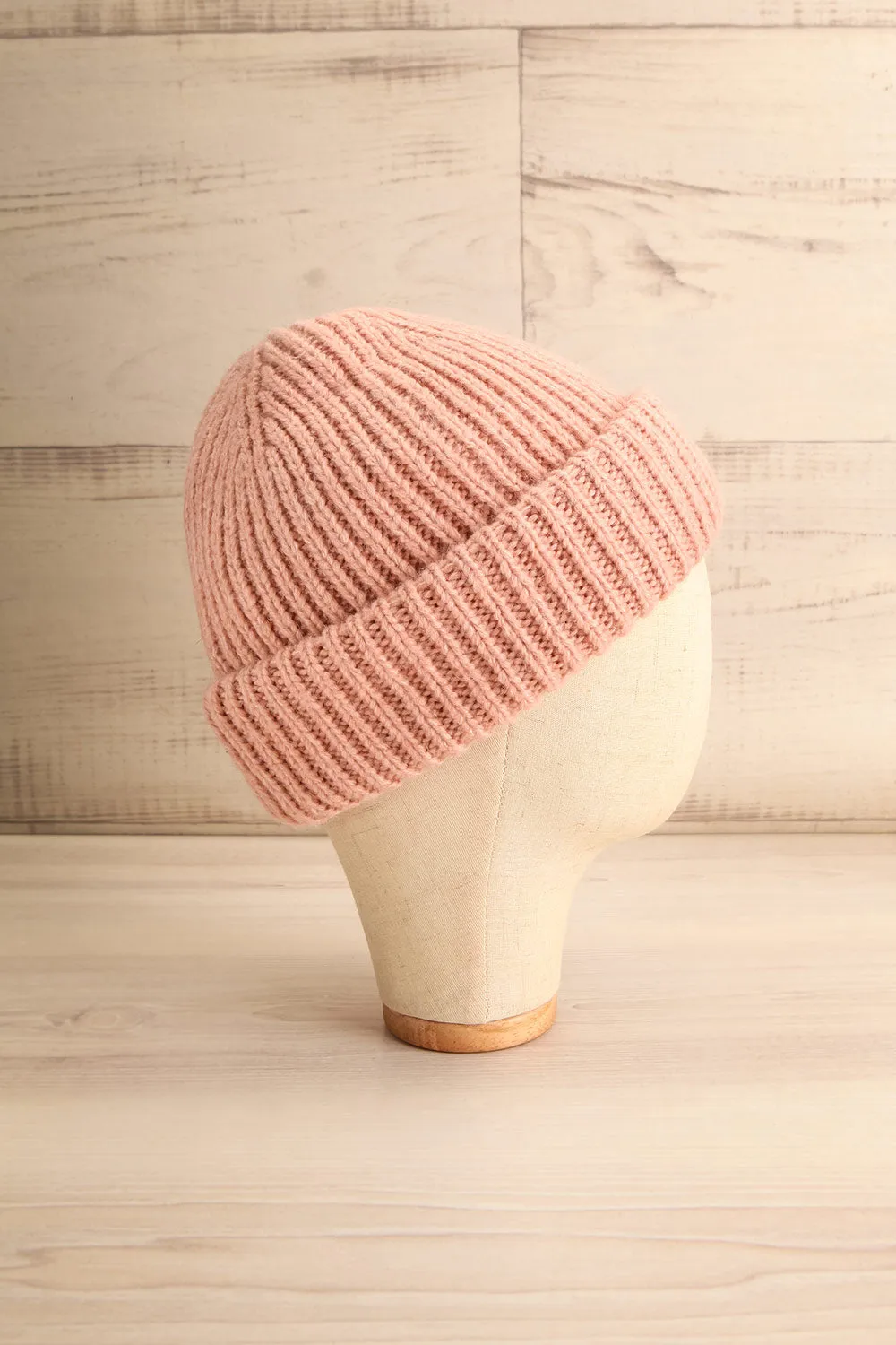 Phoenix Pink | Rolled Up Knit Tuque