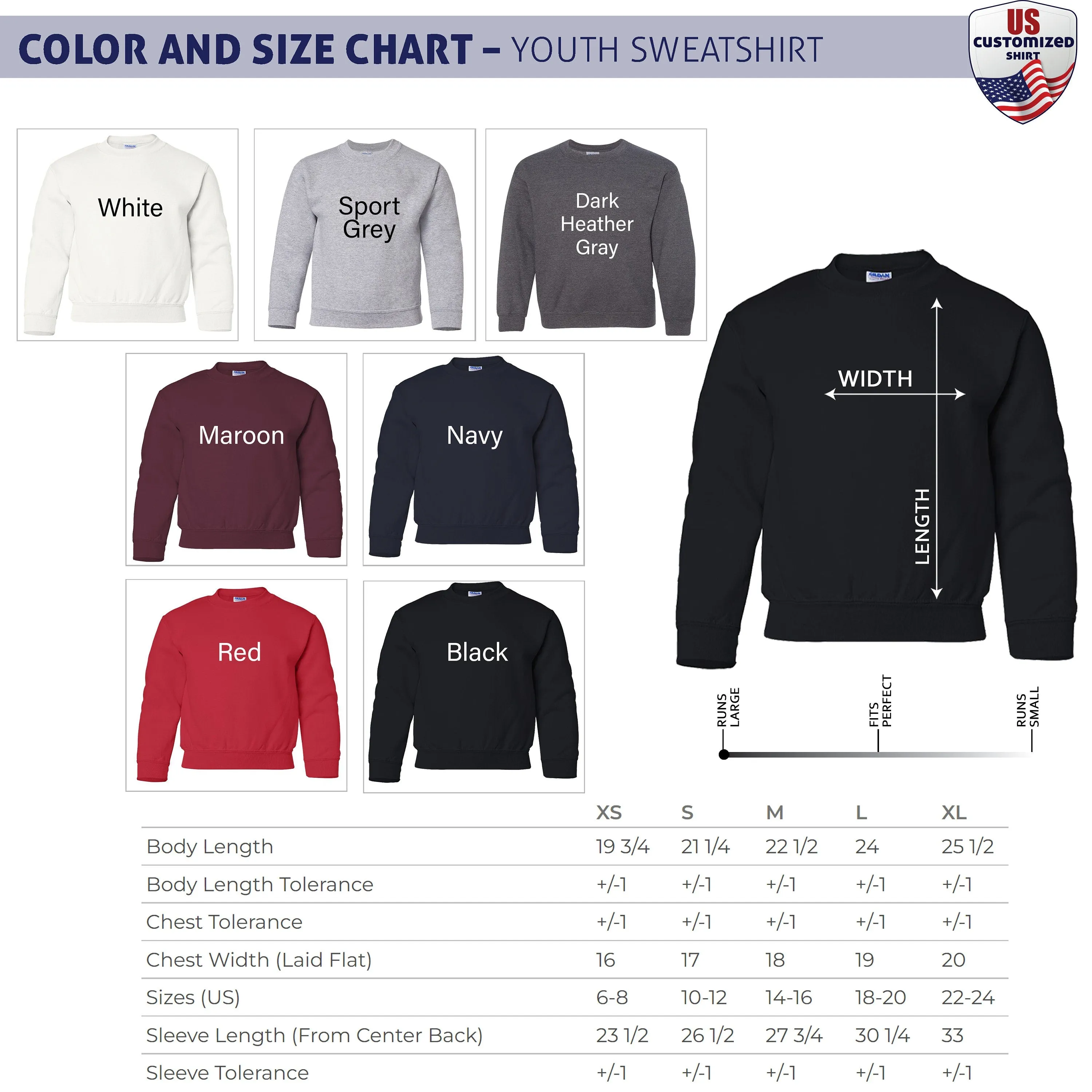 PLAIN YOUTH SWEATSHIRT P003