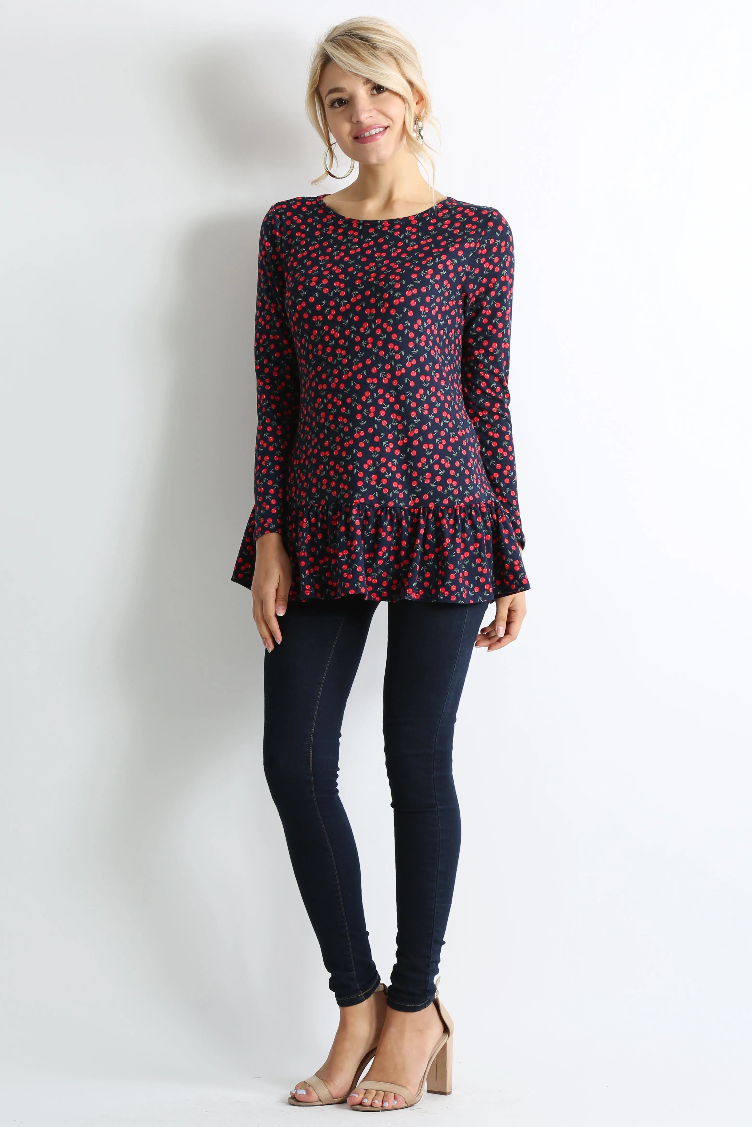 Play With Peplum Tunic Top