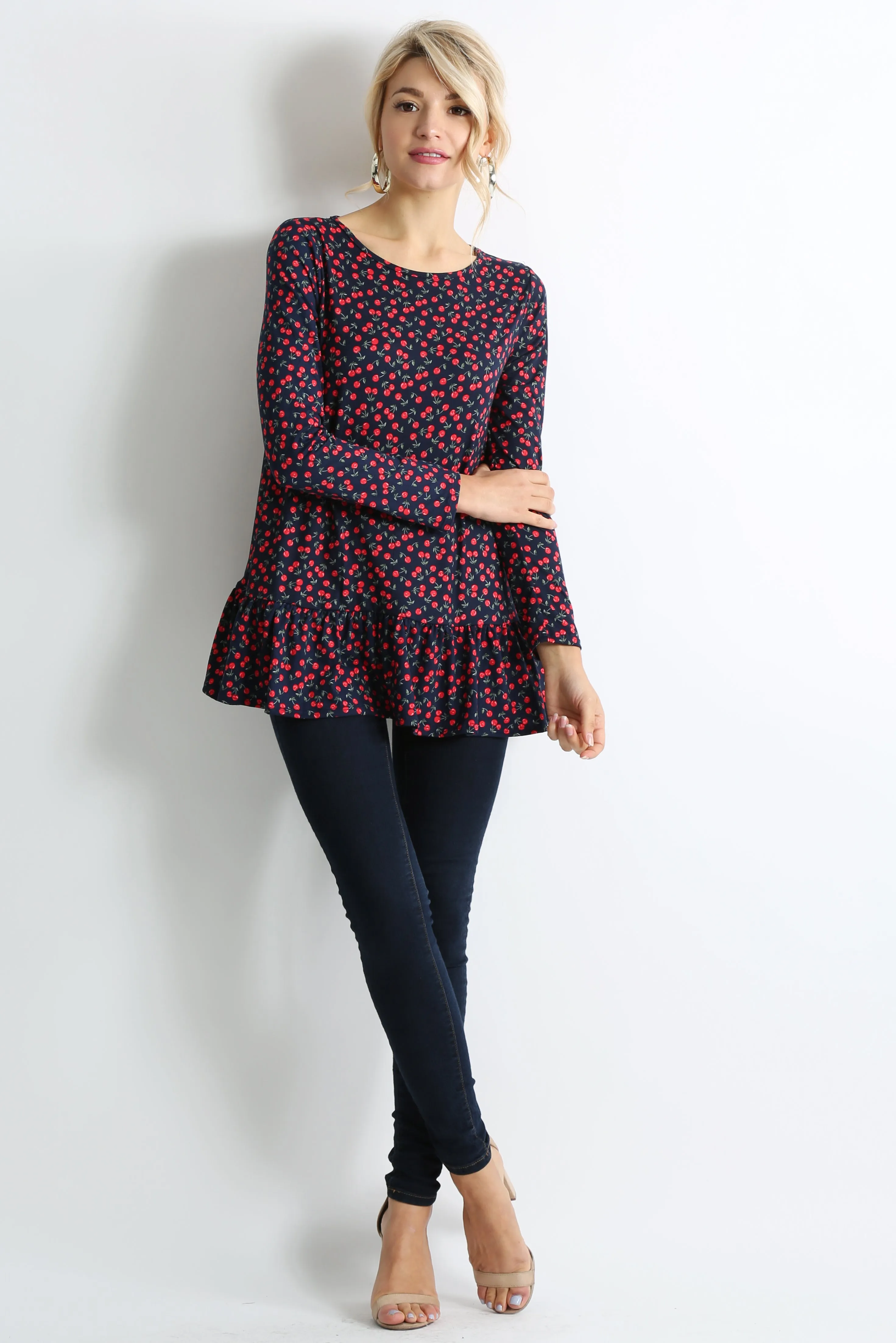 Play With Peplum Tunic Top