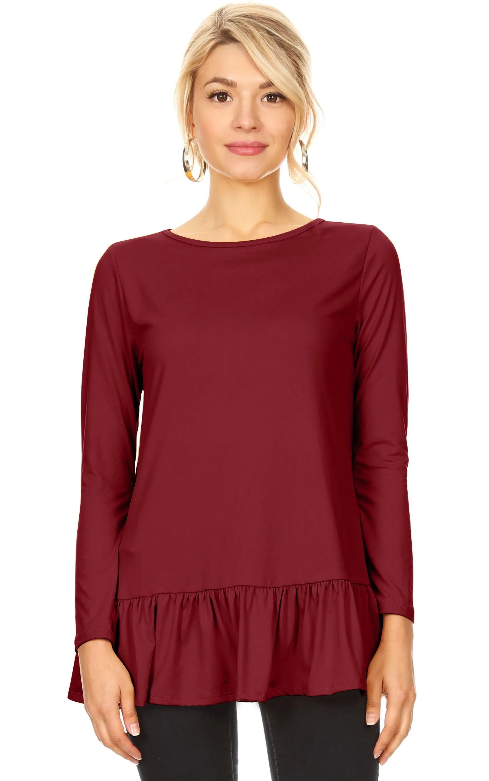 Play With Peplum Tunic Top