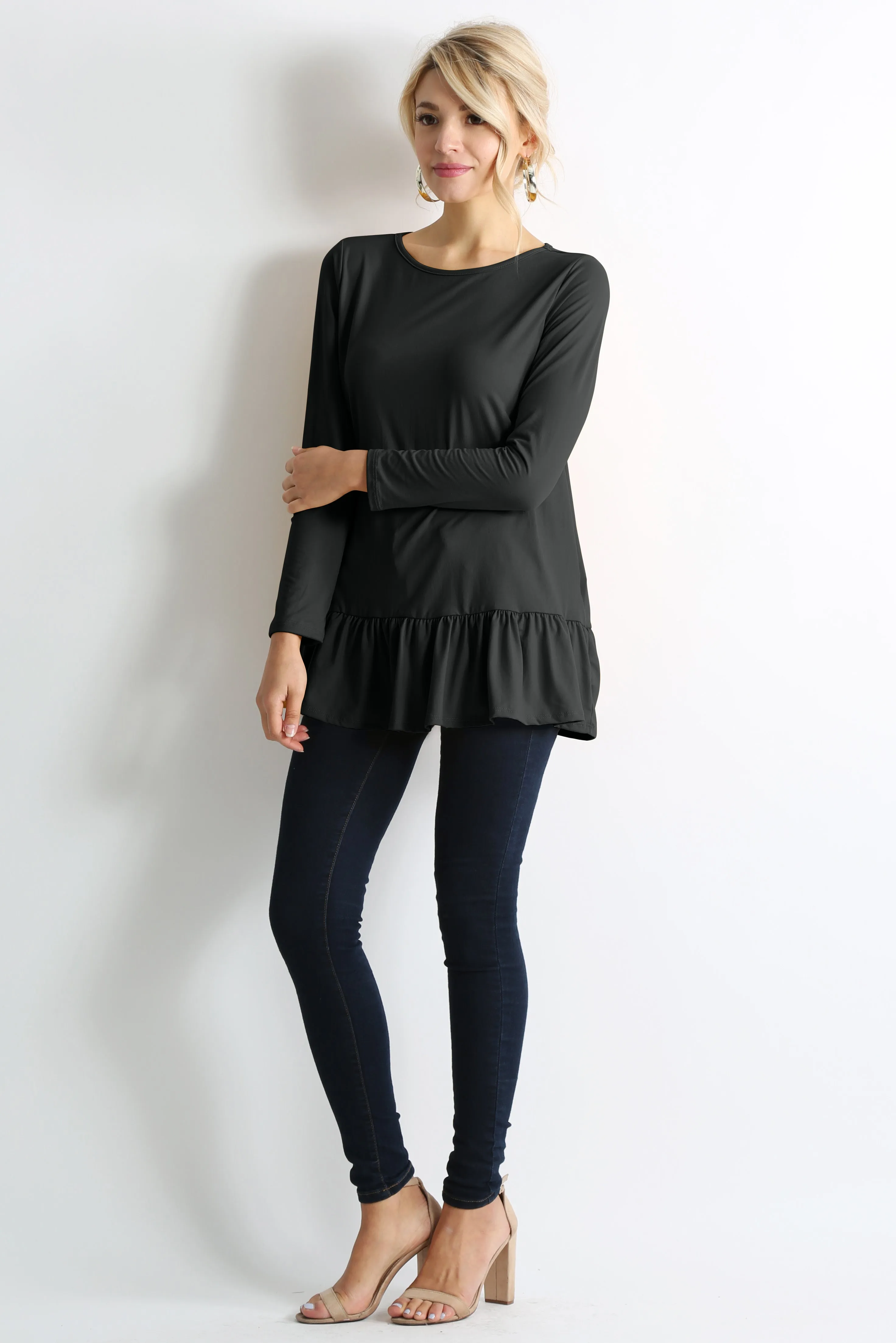 Play With Peplum Tunic Top