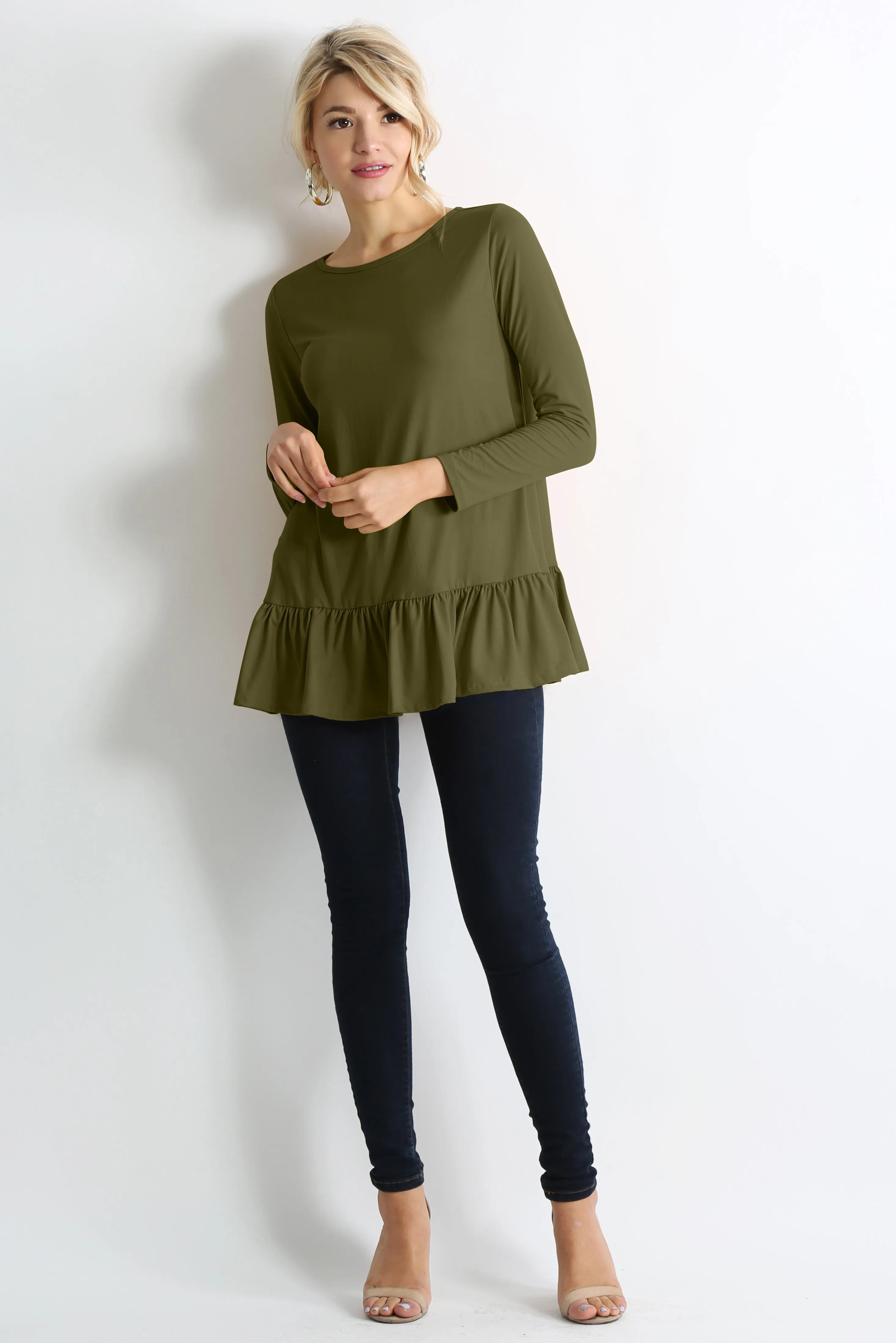 Play With Peplum Tunic Top