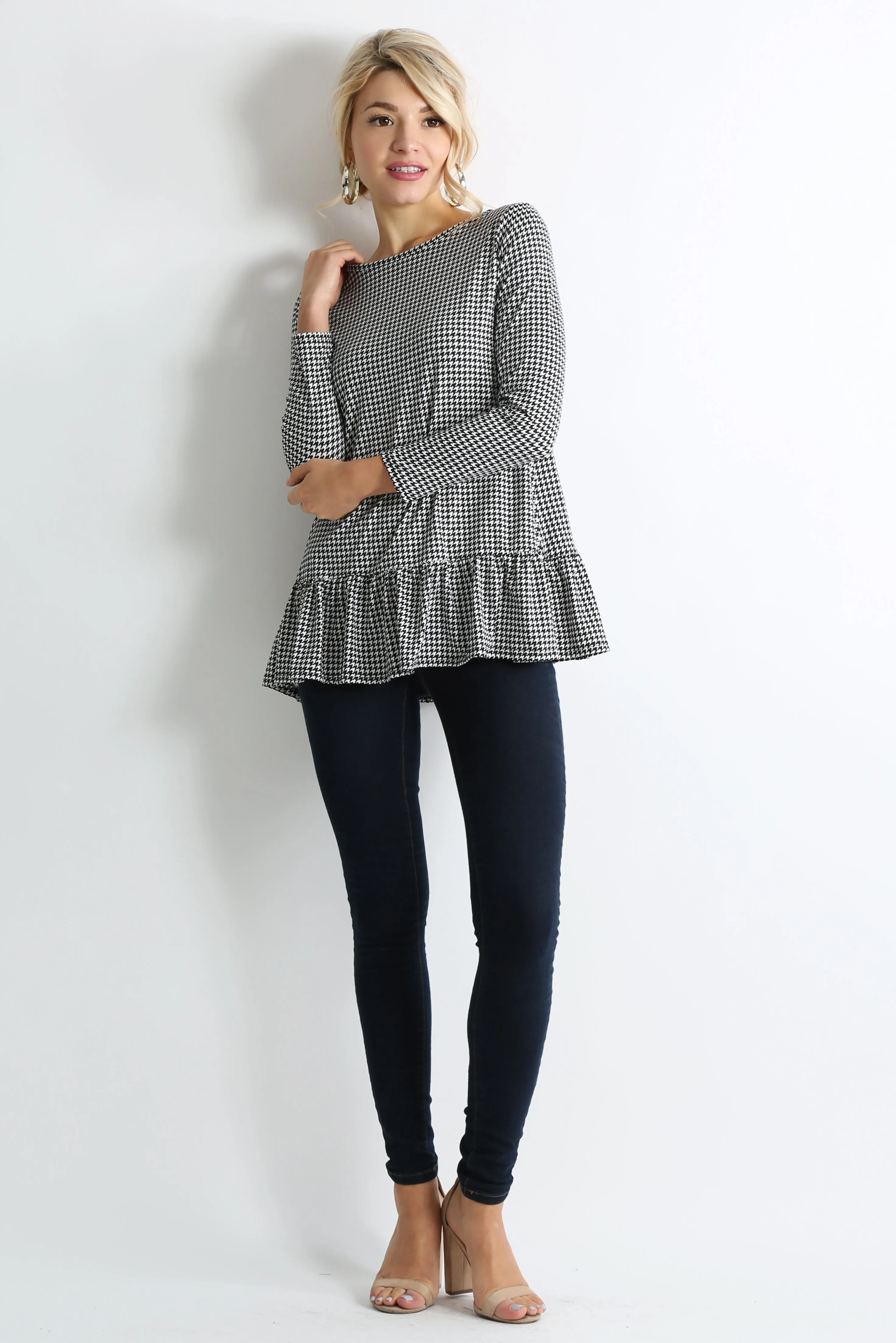 Play With Peplum Tunic Top