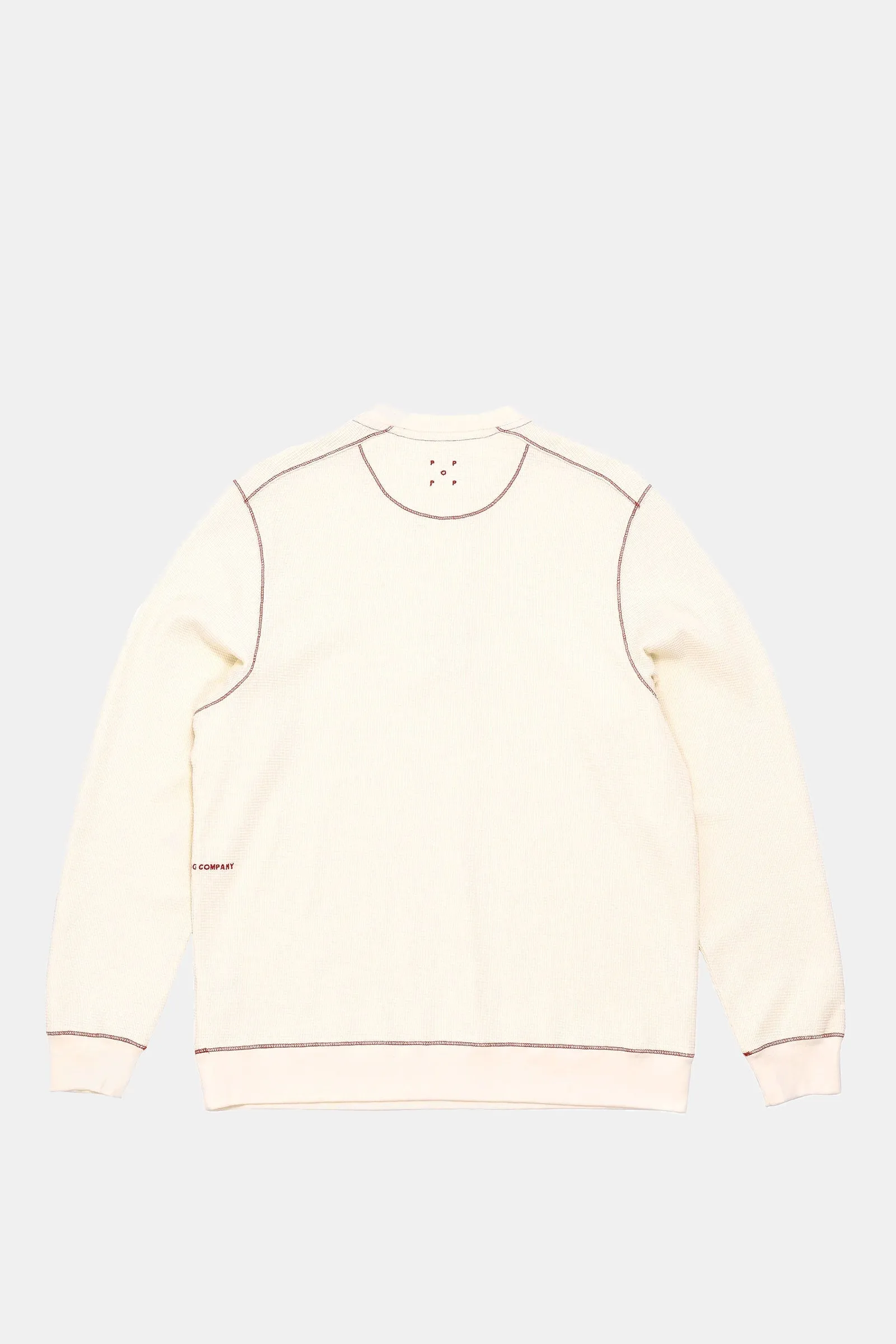 Pop Henley Waffle Sweat