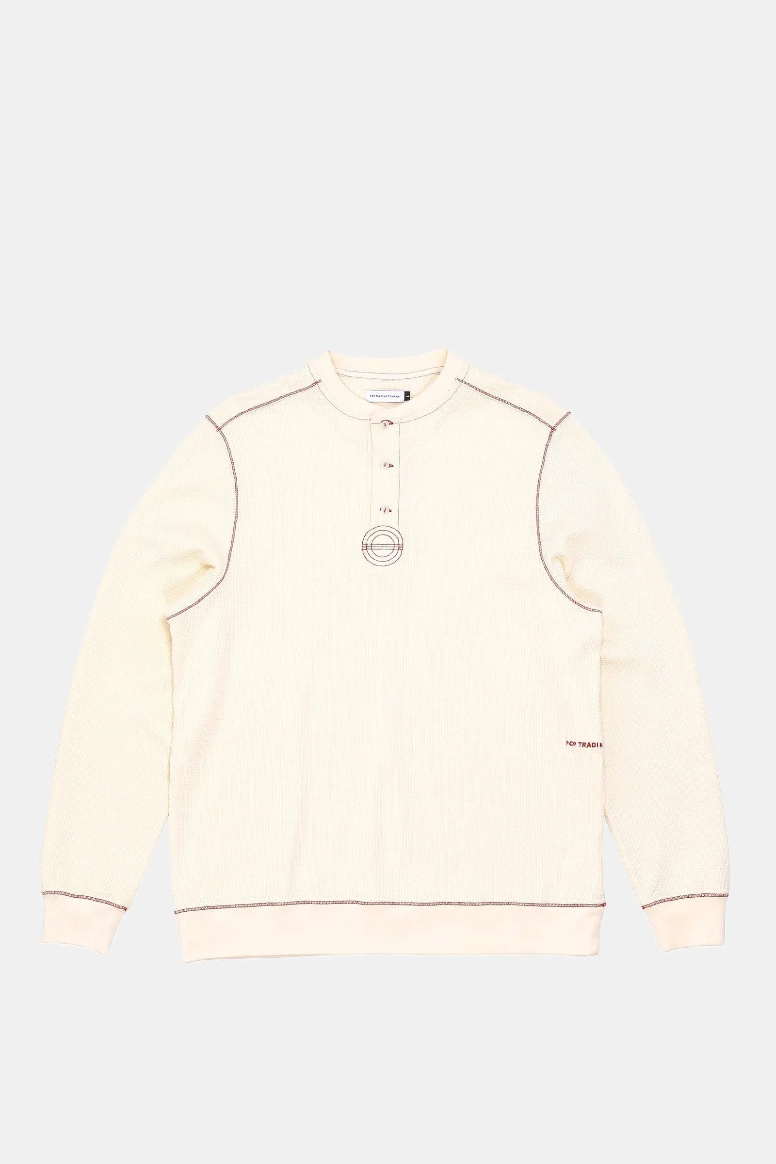 Pop Henley Waffle Sweat