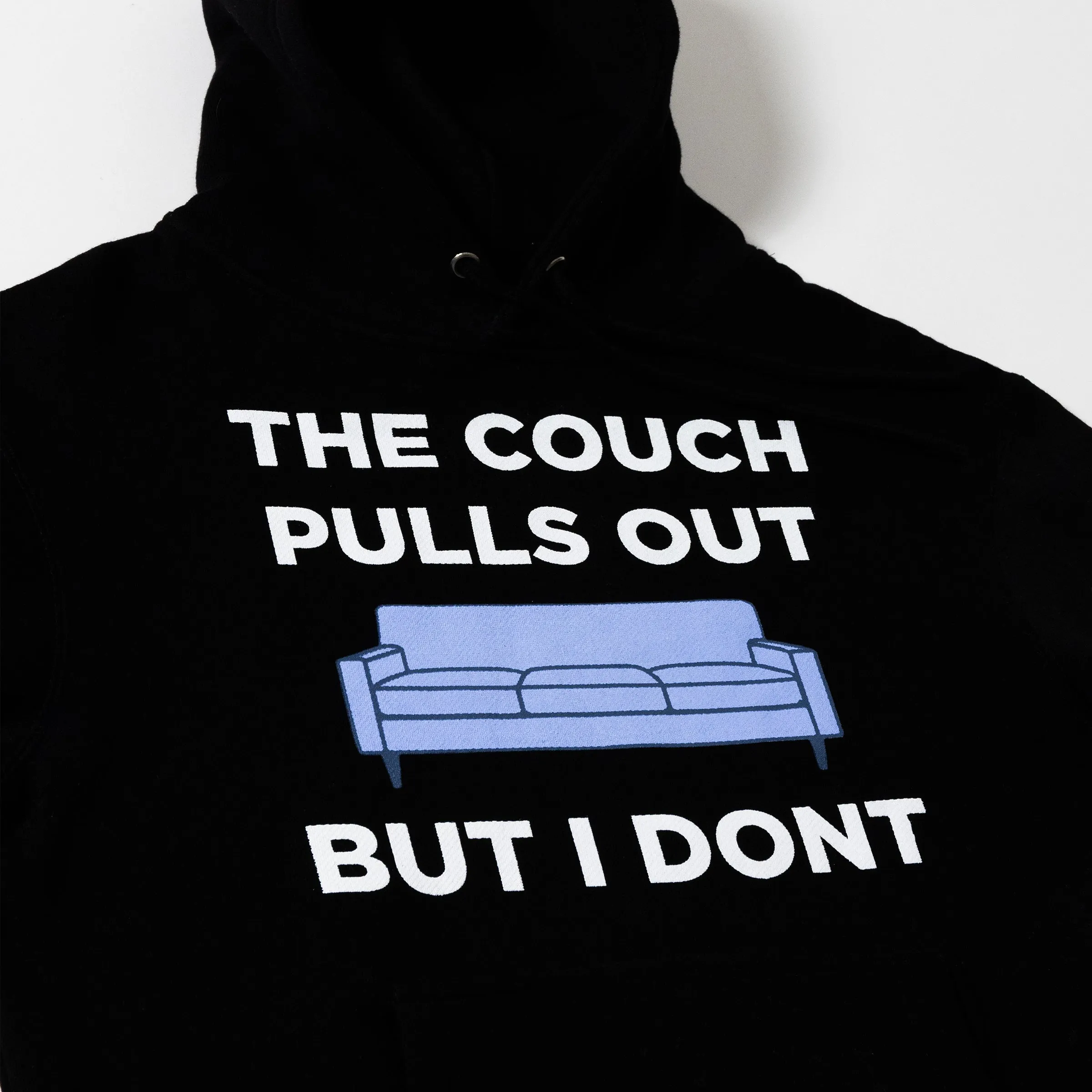 Pull Out Couch Black Hoodie