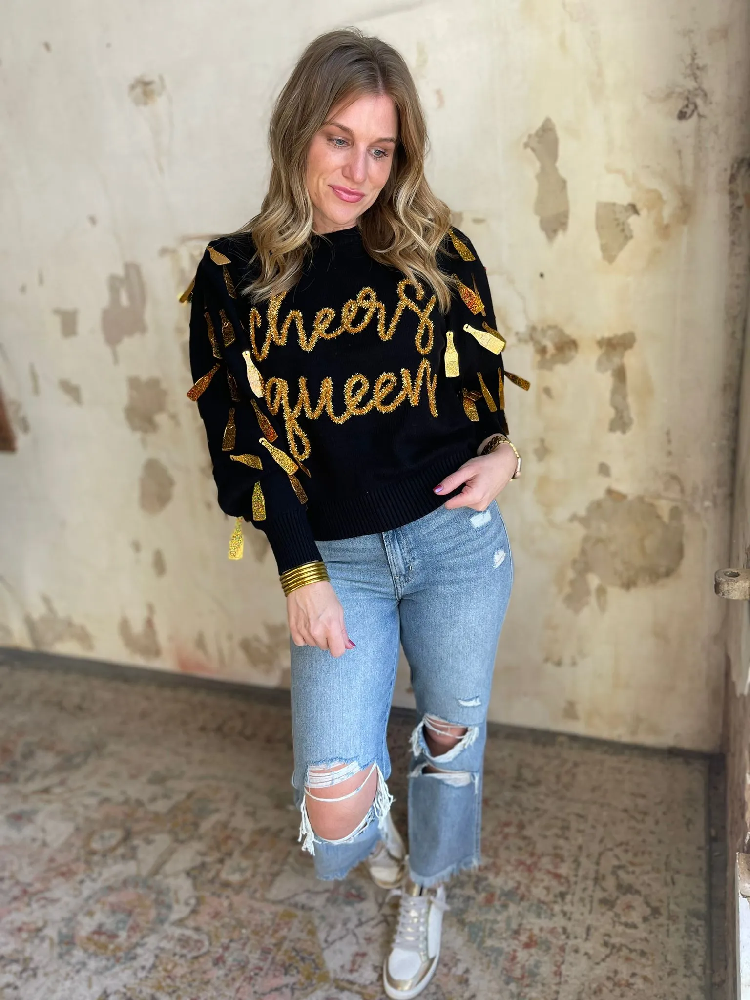 Queen of Sparkles: Cheers Queen Sweater