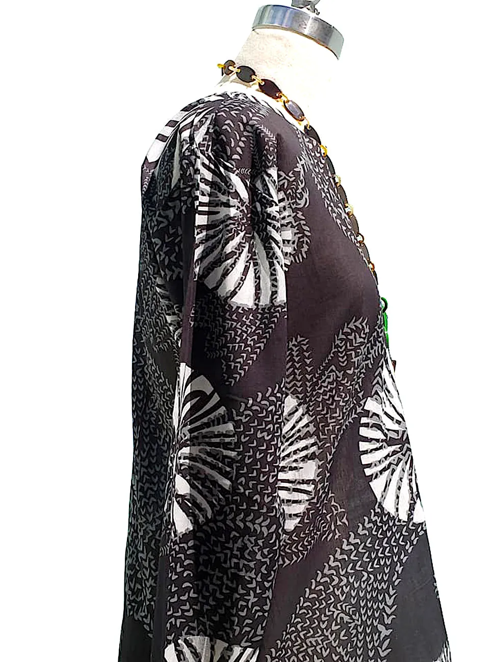 Raja Cotton Tunic Sanddollar Batik Black