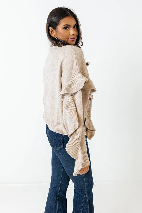 Retreat To The Mountains Sweater In Birch