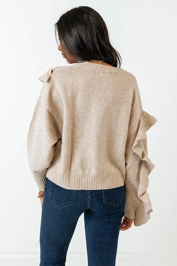 Retreat To The Mountains Sweater In Birch