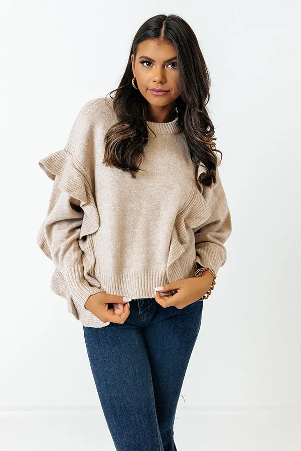 Retreat To The Mountains Sweater In Birch