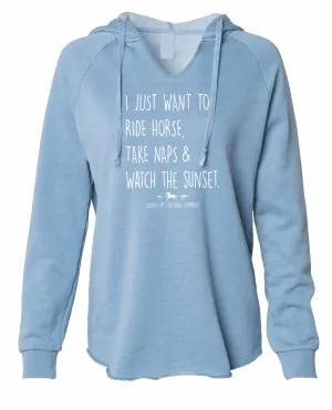 Ride, Naps & Sunsets Lightweight Hoodie