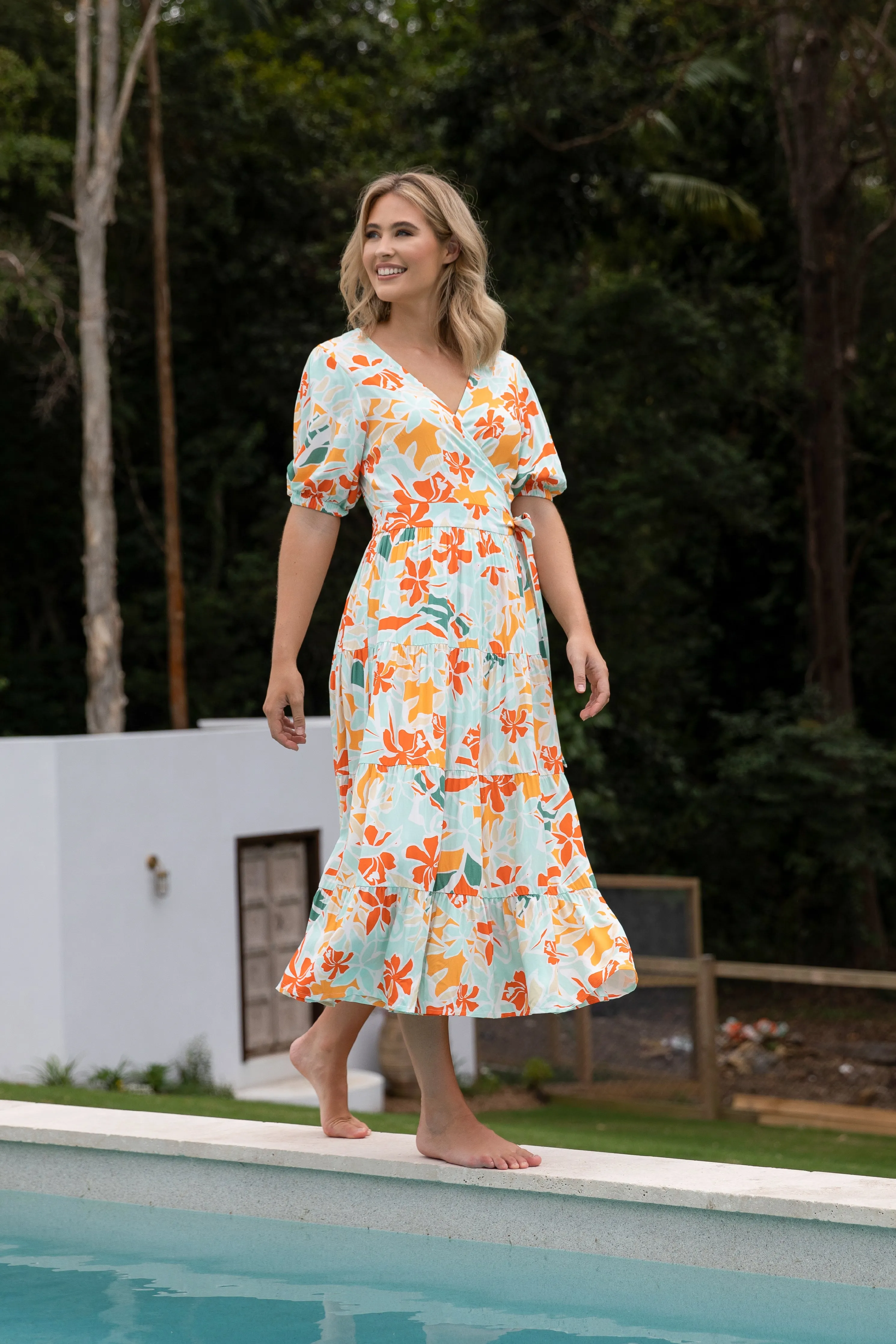 Ruffle Wrap Dress | Palmero | FINAL SALE