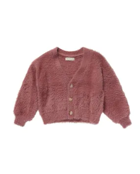 Rylee   Cru Boxy Crop Cardigan | Raspberry